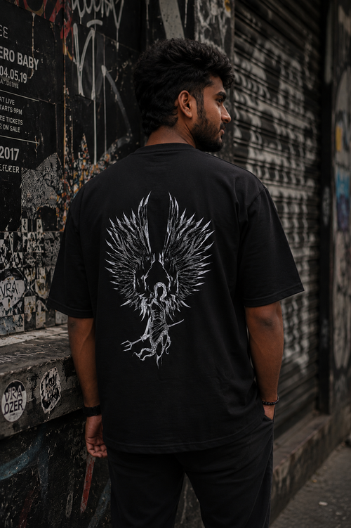 Matrixxwear Celestial Wing Premium Oversized Cotton T-Shirt