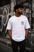 Matrixxwear Inferno Scorpion Oversized Graphic T-Shirt – White | 100% Cotton Streetwear Tee