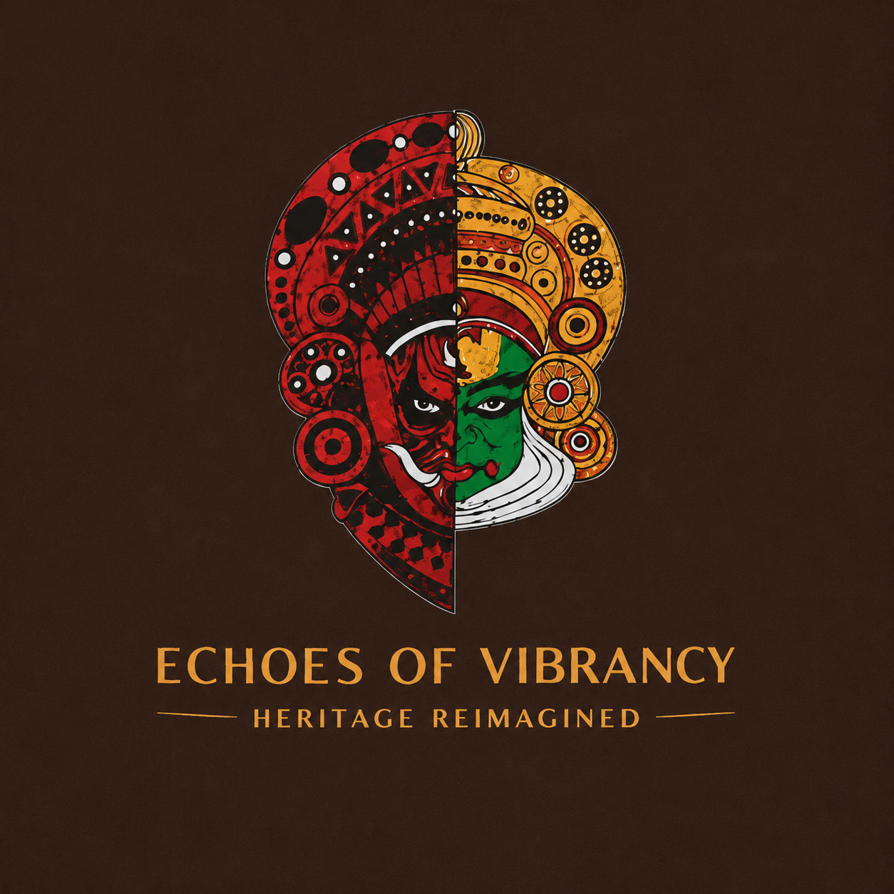 Matrixxwear Echoes of Vibrancy Oversized Graphic T-Shirt – Brown | 100% Cotton Streetwear Tee