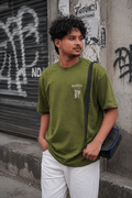Matrixxwear Roots Graphic Oversized T-Shirt for Men – Olive Green
