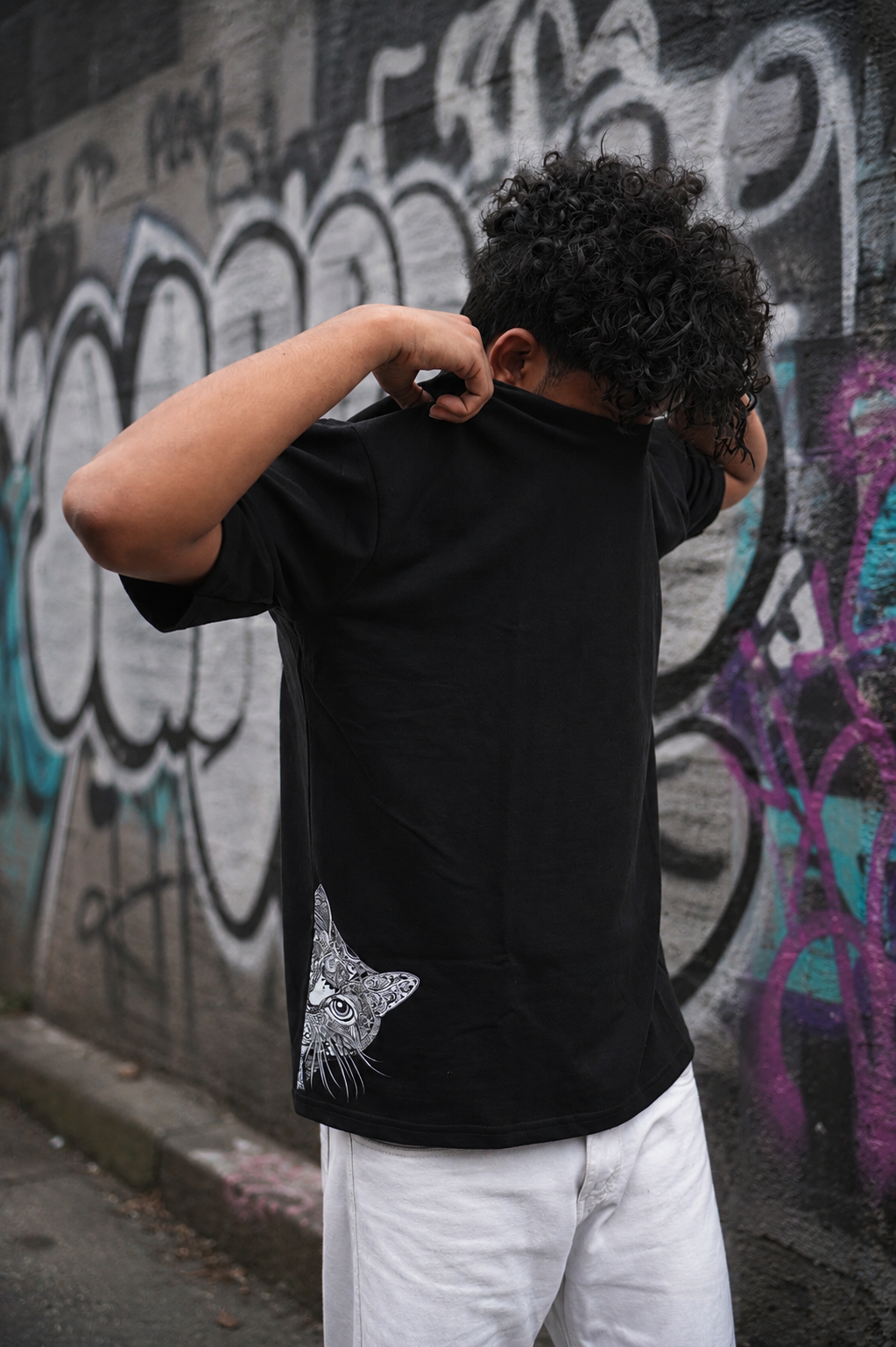 Matrixxwear Curiosity Oversized Graphic T-Shirt – Premium Cotton Black Tee