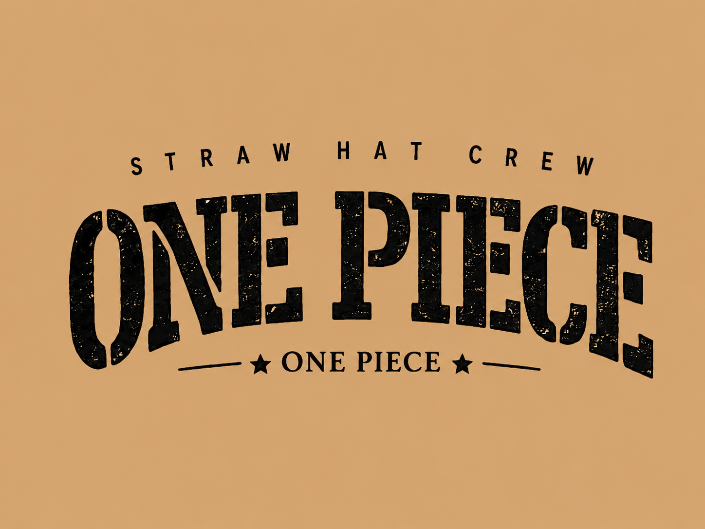 Matrixxwear One Piece Oversized Graphic T-Shirt – Beige | Anime Streetwear 100% Cotton Tee