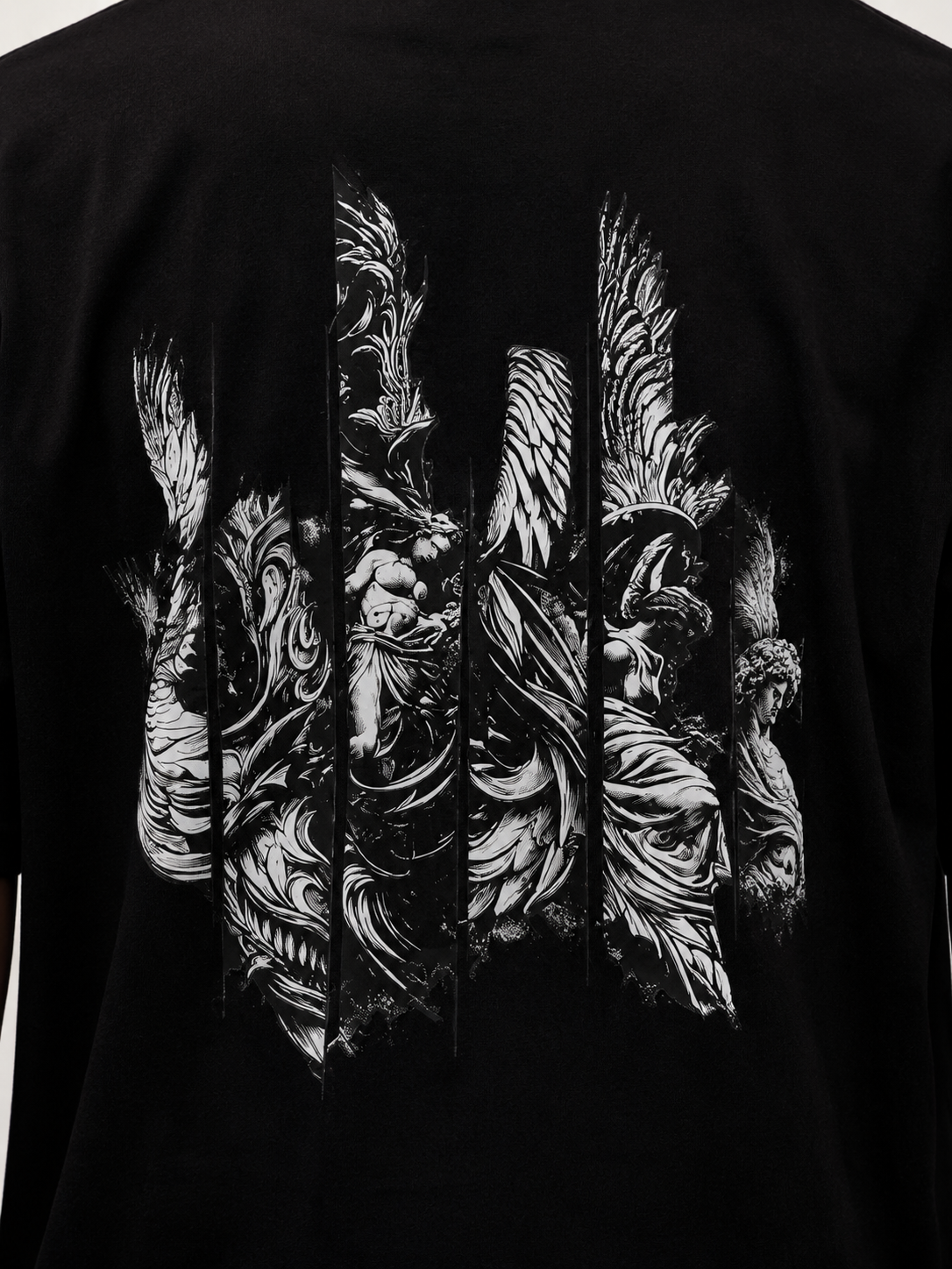 Matrixxwear Creation Man Oversized Graphic T-Shirt – Black | 100% Cotton Streetwear Tee